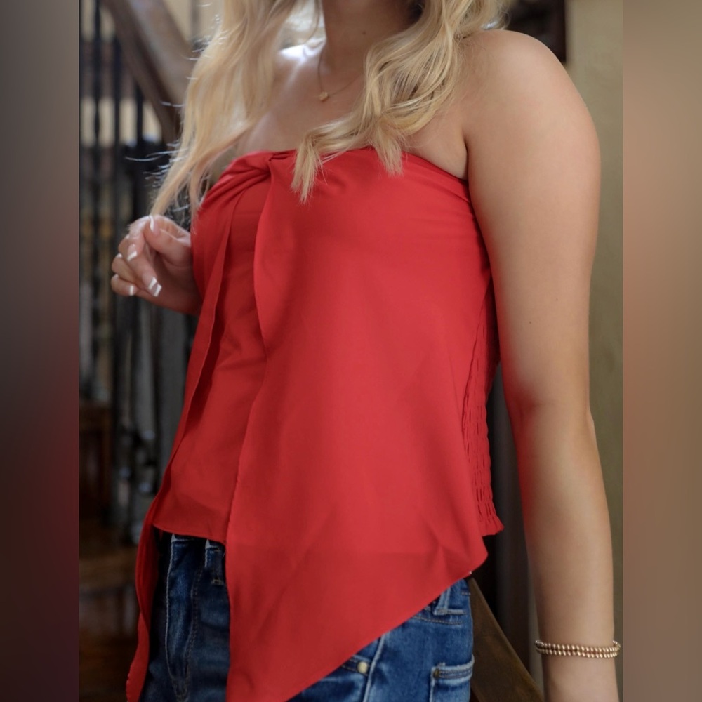 Naked Zebra Red Cami Top